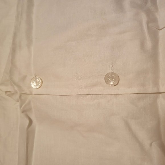 NEW Set of 2 White Cotton Quilted Pillow Shams, Cutwork & 3-D Applique! - Picture 7 of 11